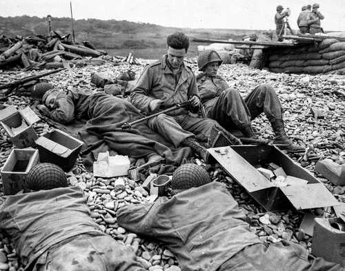 Resting on the beach