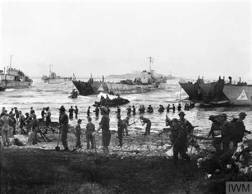 Landing on the beaches of Sicily
