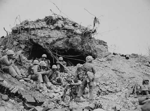Marines mortar