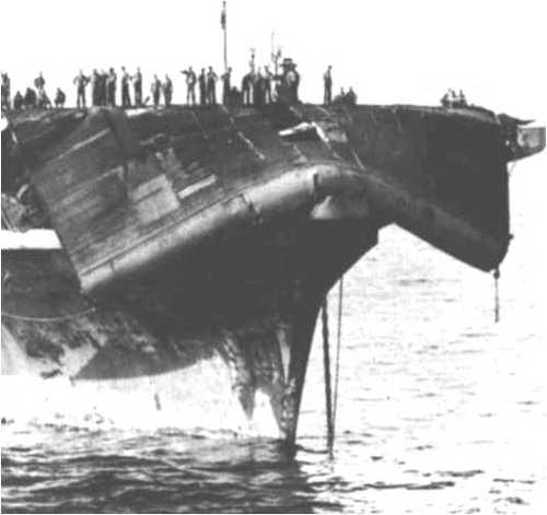 Danaged USS Bennington 2