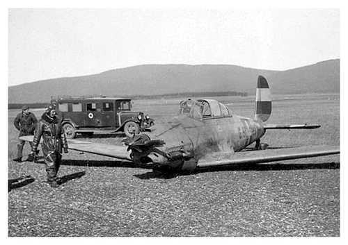 Bellylanding an Arado Trainer