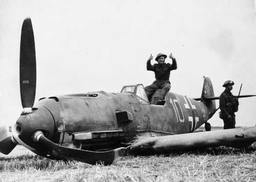 A downed BF-109