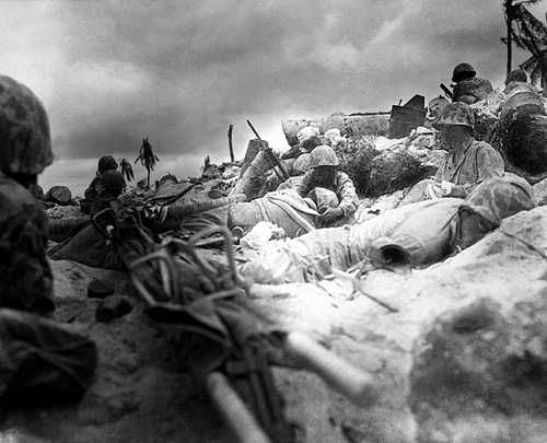 Heavy losses on the beach