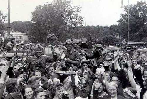 Happy crowd