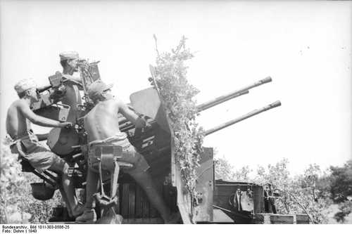 2 cm Flakvierling 38 AA gun Italy 1943