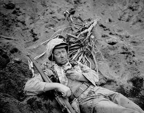 Wounded on Iwo Jima