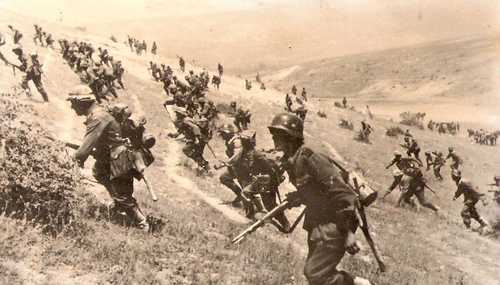 German infantry attack