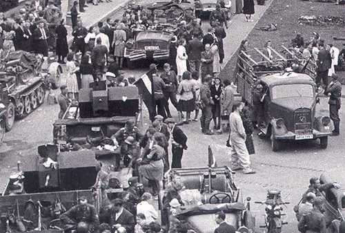 Liberators in Riga.  