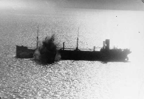 Italian motor vessel under attack