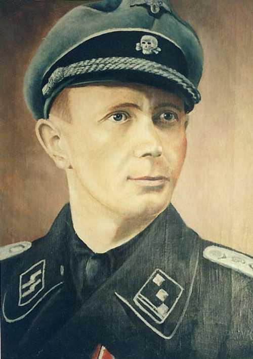 painting of SS-Obersturmführer Kurt Imhoff