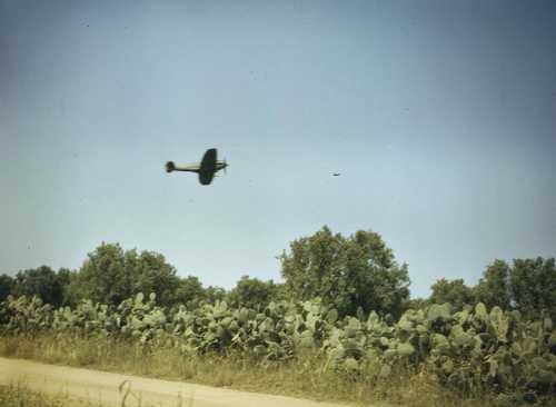 Over an enemy battery