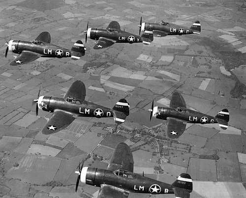 P-47's from the 62nd FS, 56th FG