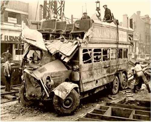 Bombed bus