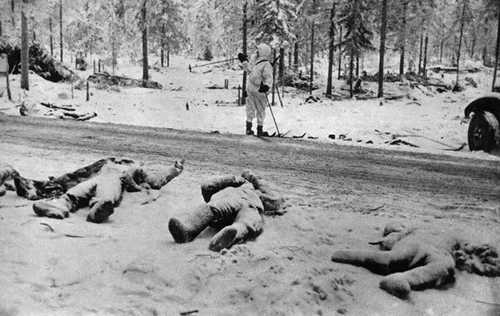 Frozen soviet soldiers
