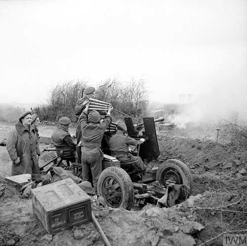 British Bofors in action