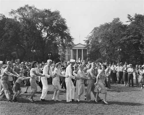 Celebrating the end of war with Japan