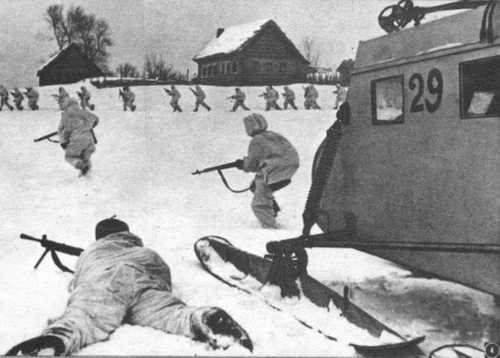 Landing of troops in back of the enemy
