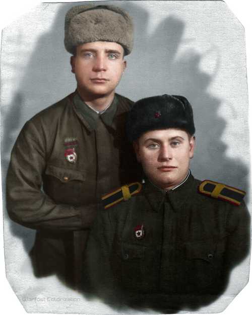 Soviet soldiers winter 1945