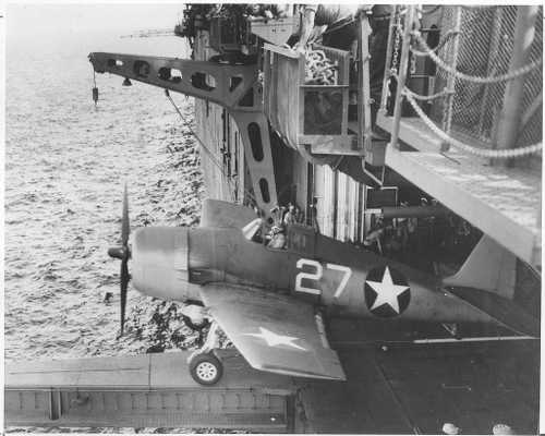 Hellcat on the catapult