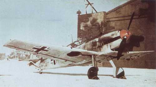 ME-109 outside Hangar