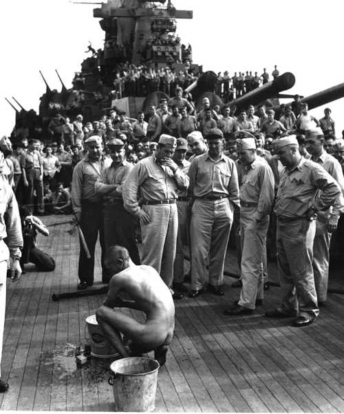 Japanese Prisoner of War Bathing