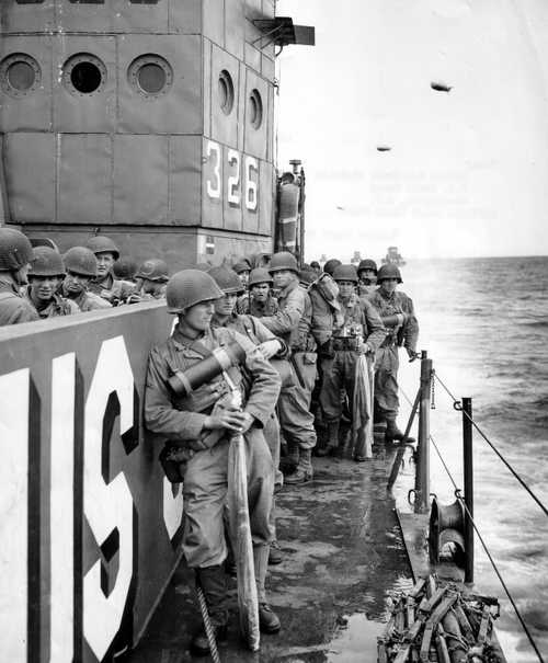 Soldier Looks out at Sea