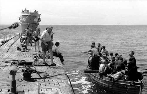 The U-107 at sea