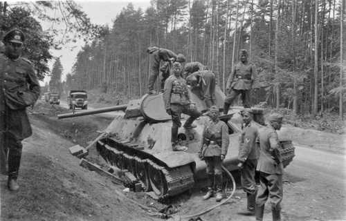 Abandoned Soviet tank