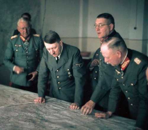 Hitler and Generals Plan Strategy
