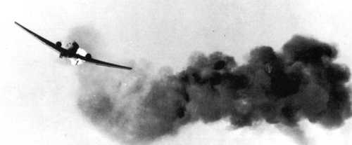 Ju 52 caught by Dutch AA fire