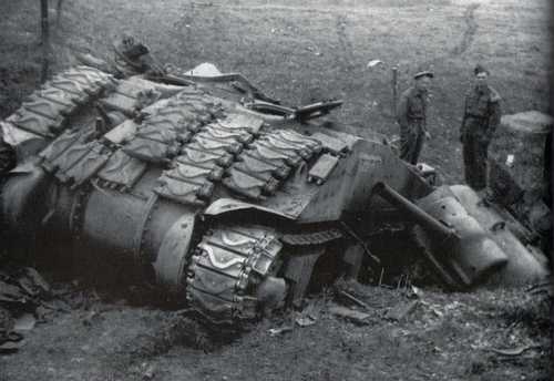 A Shattered Sherman of the Sherbrooke Fusiliers
