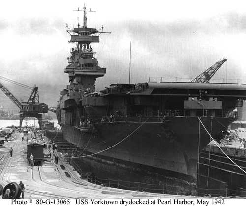 Repairing Yorktown before Midway