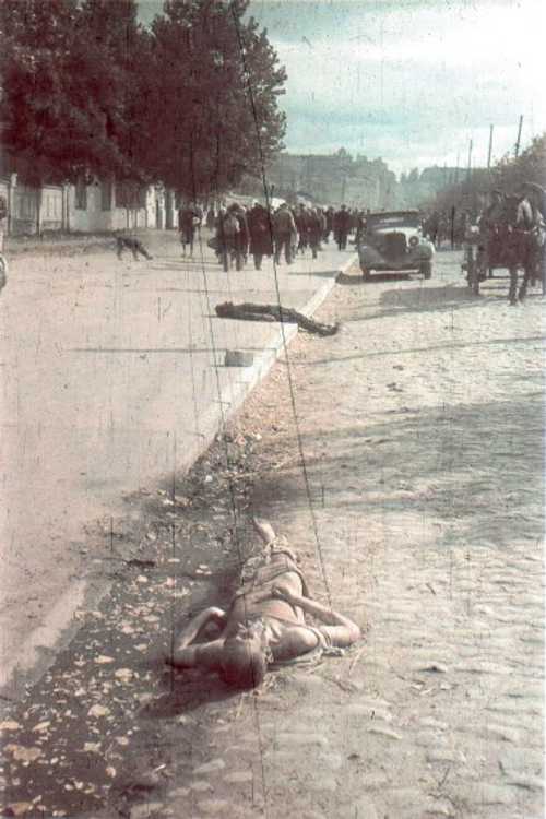 Kiev 1941 corpse in street
