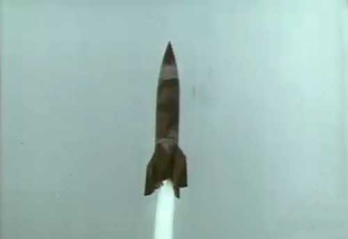 V-2 rocket lift off.