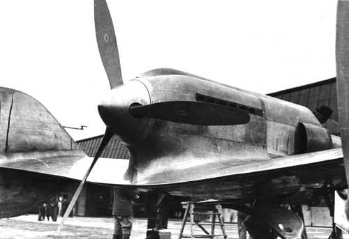 SAI-Ambrosini SS.4: a rear view