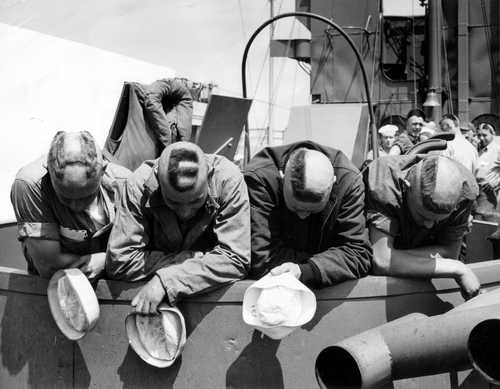 Navy Gunners with haircut letters