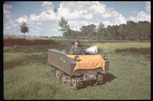 Captured tracked vehicle