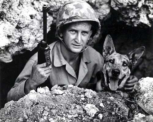A Marine and his friend
