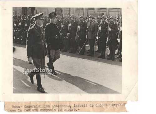Antonescu and Mussolini at Rome