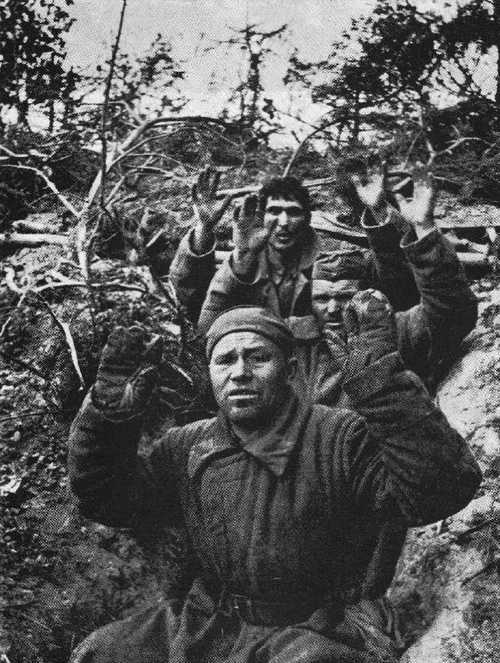 Soviet soldiers surrendering