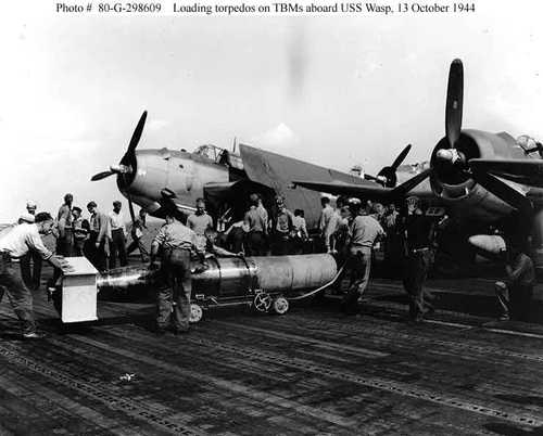 Loading Torpedo on USS Wasp