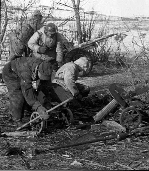 Knocked out Russian position