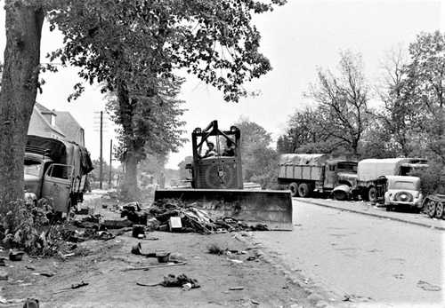 Clearing of road