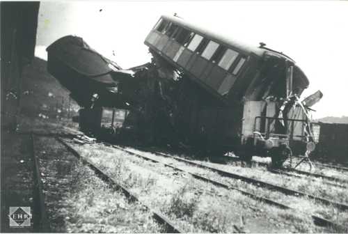 destroyed trains in France Ain