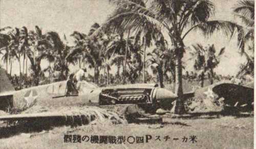 Destroyed P-40s