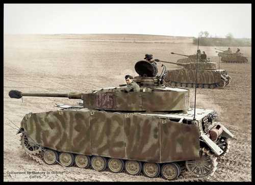 German Panzer IV Ausf. H with turret and side-skir