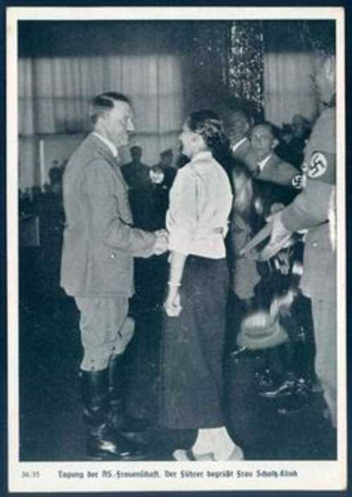 Adolf Hitler Greeting Woman